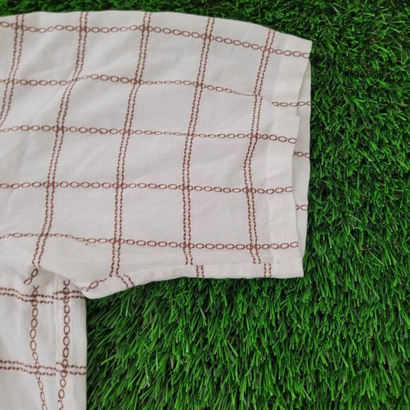 Vintage 80s Hardy-Amies Button Shirt 2XL 25x34 Plaid - Picture 11 of 15